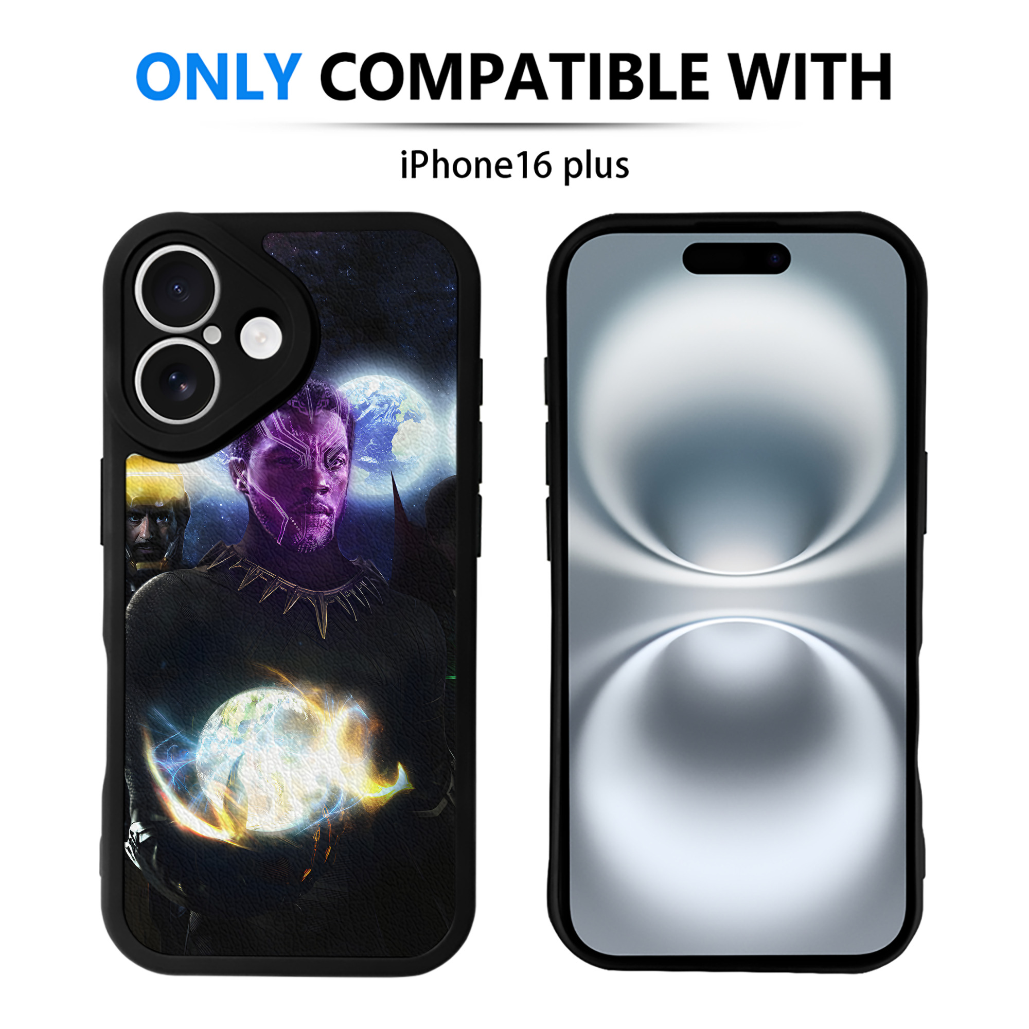 （画像用） アベンジャーズ The Avengers 【iPhone 16シリーズ対応】シリコンスマホケース（レザー調） 材質：シリコン